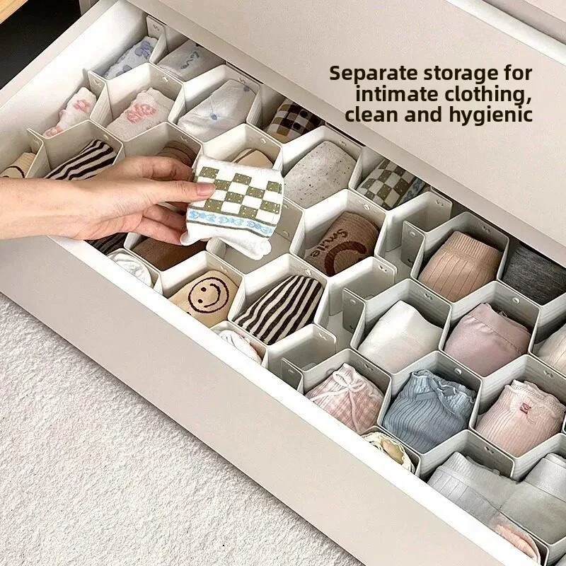 Honeycomb Dividers Lazy Organizer Socks Underwear Drawer Storage Nest Board Sectional Panties Underwear Storage Household
Honeycomb Dividers Lazy Organizer Socks Underwear Drawer Storage Nest Board Sectional Panties Underwear Storage Household