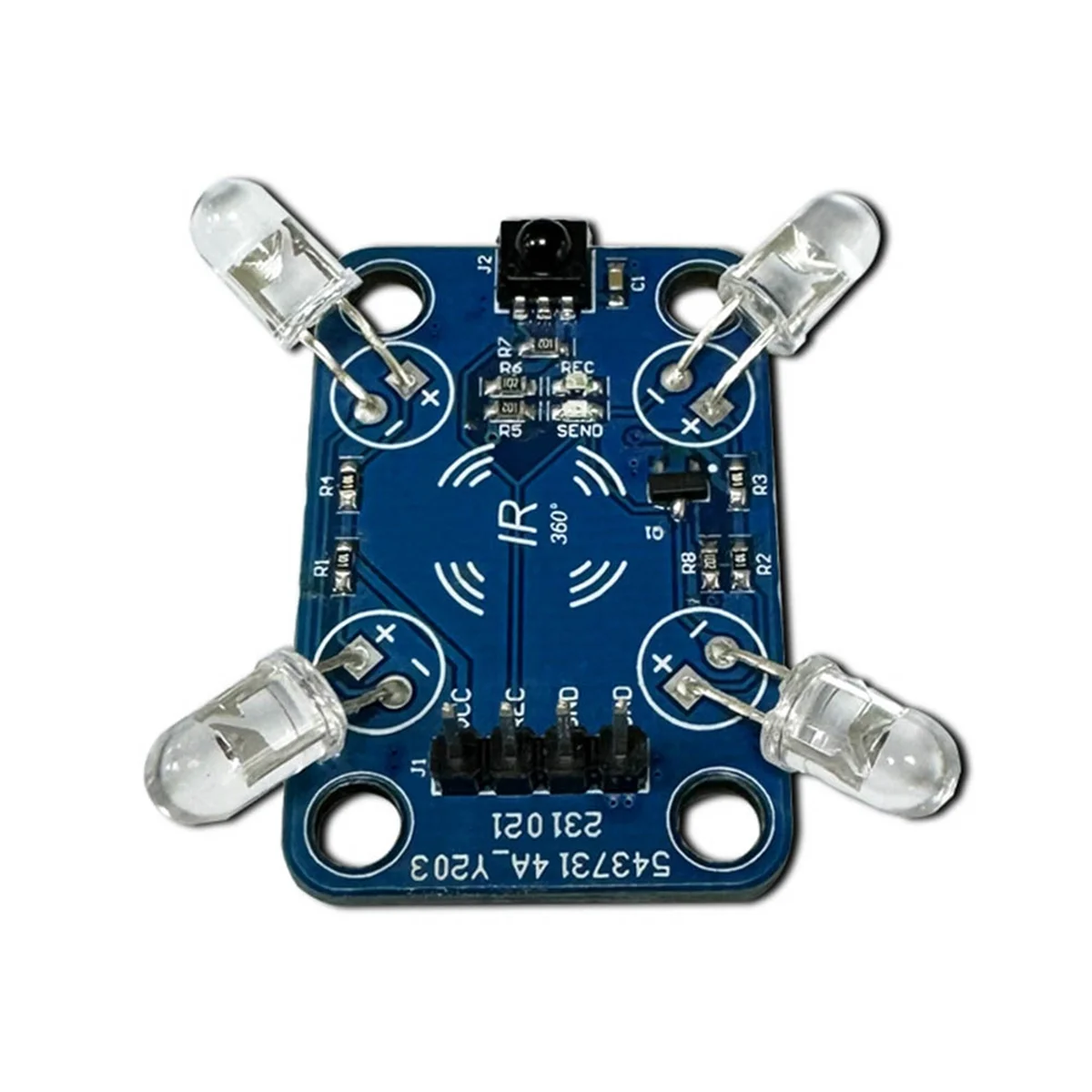 Infrared Transmitter-Receiver 360° Infrared Signal Transmission Without Dead Angle Multi-Functional Convenient Module A002
Infrared Transmitter-Receiver 360° Infrared Signal Transmission Without Dead Angle Multi-Functional Convenient Module A002