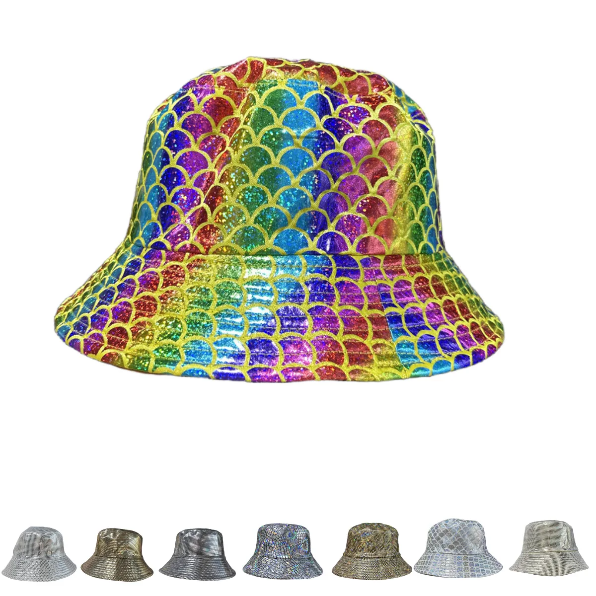 Metal PU Fisherman Hats Unisex Climbing Hat Silver Bucket Hip-hop Street Caps Stage Sun Protection Cap Water Resistance Fashion
Metal PU Fisherman Hats Unisex Climbing Hat Silver Bucket Hip-hop Street Caps Stage Sun Protection Cap Water Resistance Fashion