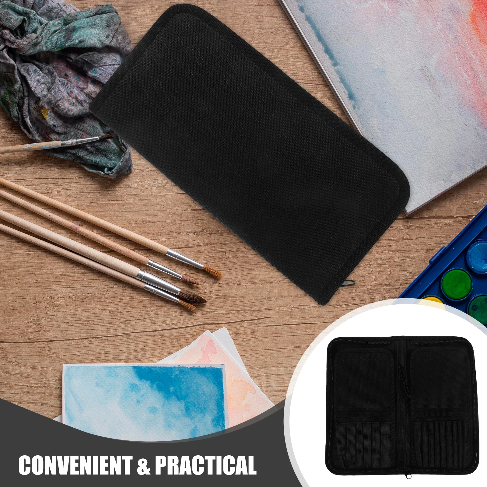 1pc 15 Slots Paint Holder Durable Canvas Rollup Artist Brush Storage Organizer Canvas Pouch Paint Brush Tool Holder For
1pc 15 Slots Paint Holder Durable Canvas Rollup Artist Brush Storage Organizer Canvas Pouch Paint Brush Tool Holder For
