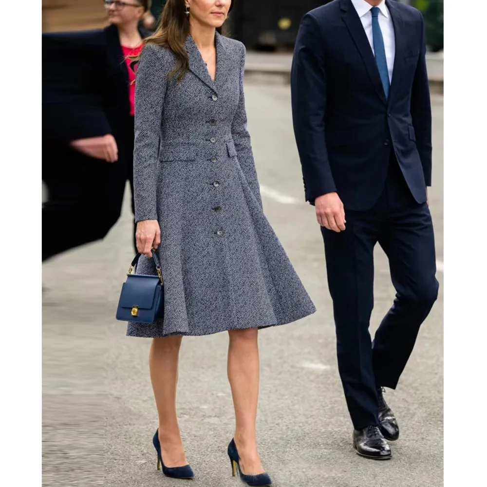 Kate Princess New Women's Autumn Winter Elegant Vintage Fashion High Quality Designer Chic Casual Party Office Tweed Coat Dress
Kate Princess New Women's Autumn Winter Elegant Vintage Fashion High Quality Designer Chic Casual Party Office Tweed Coat Dress