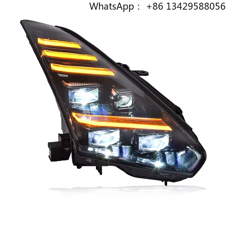 Specially Used for Nissan Gtr Headlight Assembly 2008-2023 Models Modified Dynamic LED Lens Daytime Running Lights Sequential