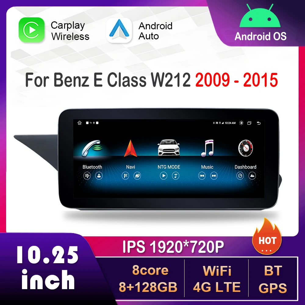 10.25 inch for Mercedes Benz E Class W212 2009 - 2015 NTG 4.0 4.5 System Android Car Radio Multimedia Player GPS HD Touch Screen
10.25 inch for Mercedes Benz E Class W212 2009 - 2015 NTG 4.0 4.5 System Android Car Radio Multimedia Player GPS HD Touch Screen