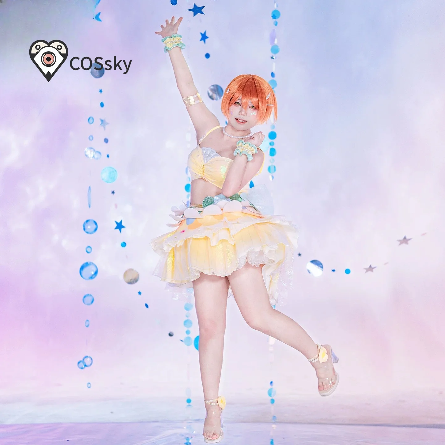 Rin Hoshizora Anime LoveLive! mermaid Cosplay Costume Women Sweet Halloween Carnival Song Dress Summer Beach Swimsuit Set
Rin Hoshizora Anime LoveLive! mermaid Cosplay Costume Women Sweet Halloween Carnival Song Dress Summer Beach Swimsuit Set