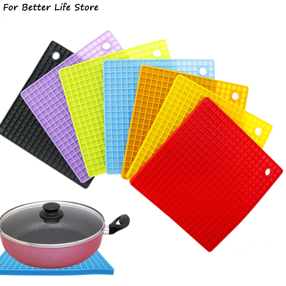 1Pc 17.5CM Silicone Placemat Non Slip Pot Holder Pad High Temperature Resisance Easy To Clean Table Bowl Coaster Wear Resistant
1Pc 17.5CM Silicone Placemat Non Slip Pot Holder Pad High Temperature Resisance Easy To Clean Table Bowl Coaster Wear Resistant