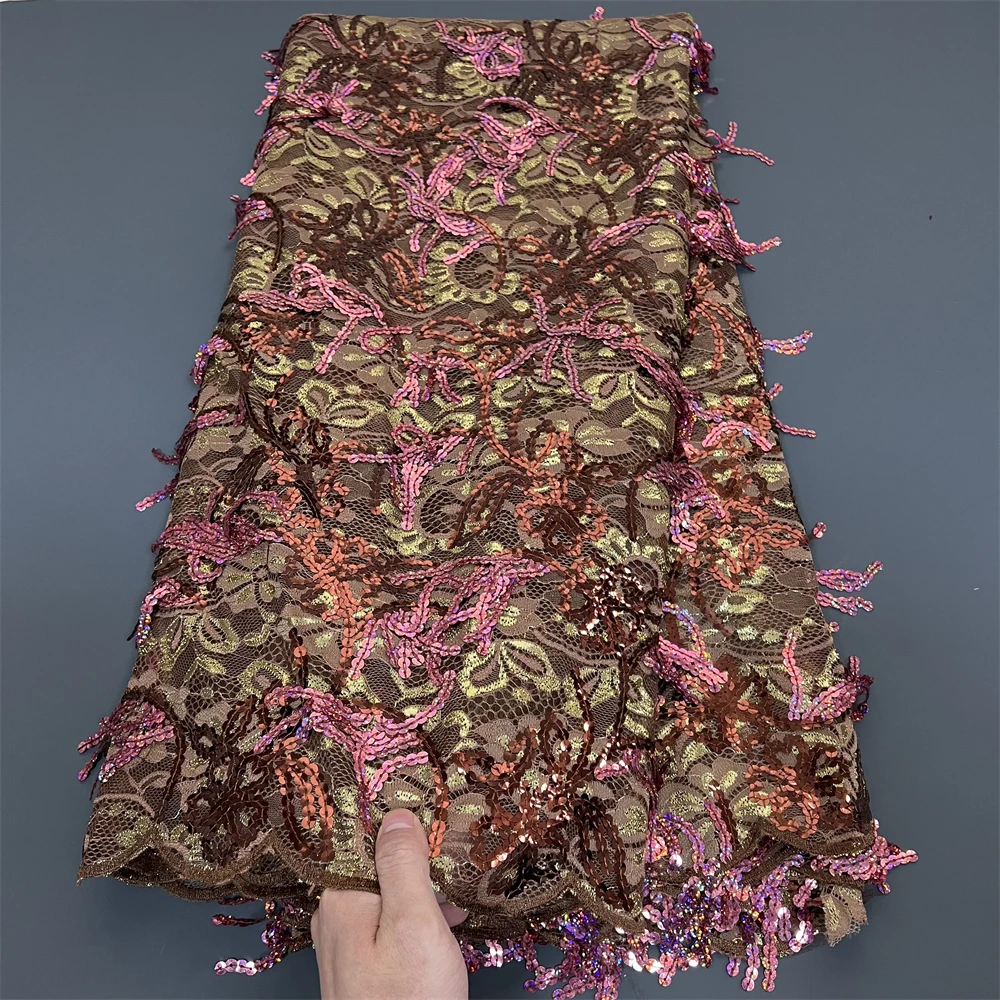African Nigerian Tulle Lace Fabric with Sequins Embroidery, Sewing Guipure, Velvet Prom Dresses, High Quality, 5YardsPS0072
African Nigerian Tulle Lace Fabric with Sequins Embroidery, Sewing Guipure, Velvet Prom Dresses, High Quality, 5YardsPS0072