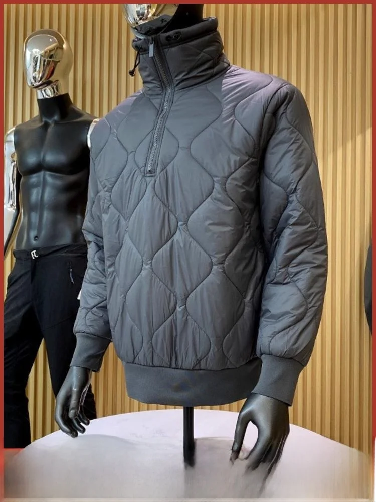 Тепло и шлейф: мужская стеганая хлопковая куртка с капюшоном и застежкой-молнией с узором, ветрозащитная зимняя верхняя одежда
Тепло и шлейф: мужская стеганая хлопковая куртка с капюшоном и застежкой-молнией с узором, ветрозащитная зимняя верхняя одежда
