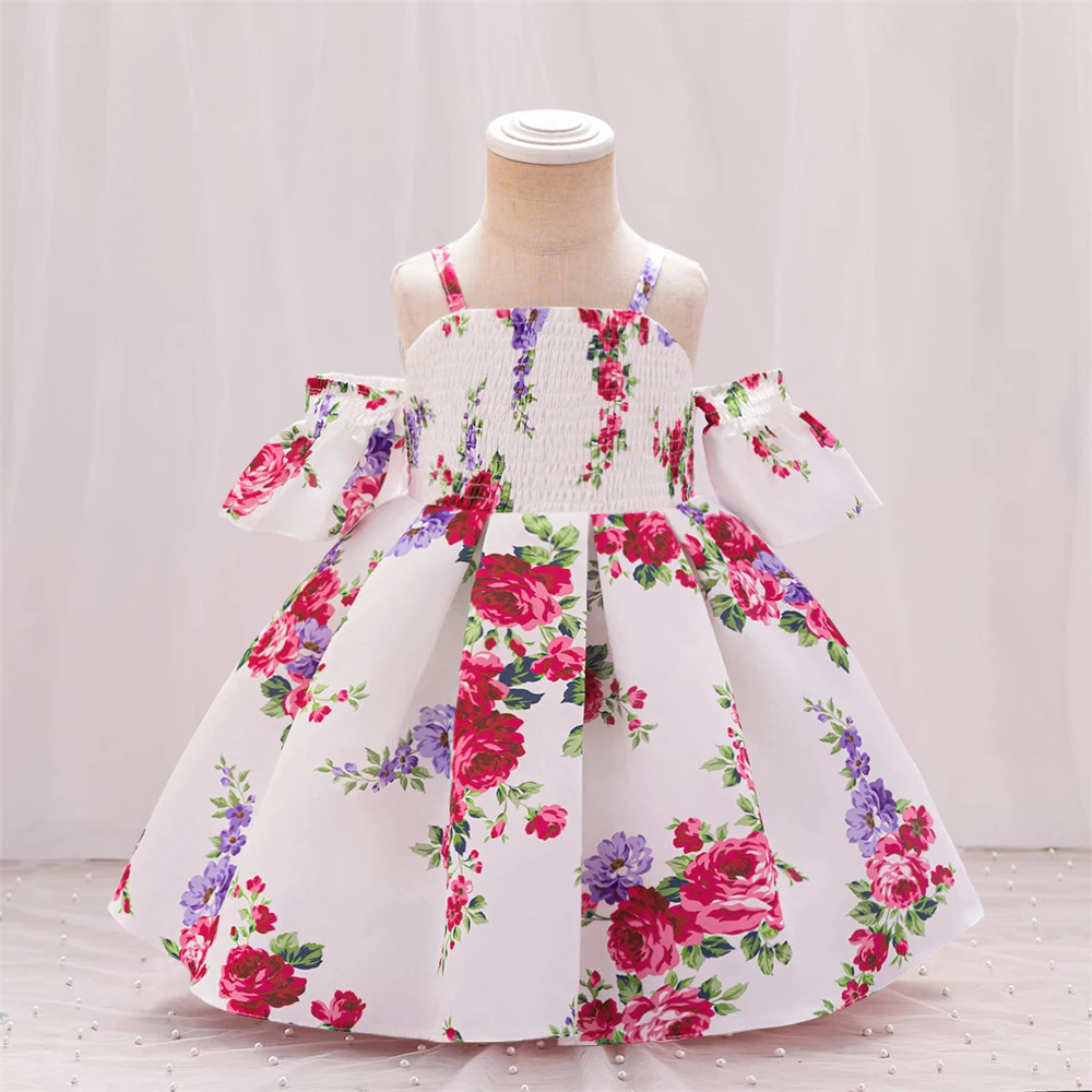 New Summer Vintage Print 1st Birthday Dress For Baby Girl Clothes Flower Baptism Princess Dress Girls Dresses Wedding Party Gown
New Summer Vintage Print 1st Birthday Dress For Baby Girl Clothes Flower Baptism Princess Dress Girls Dresses Wedding Party Gown