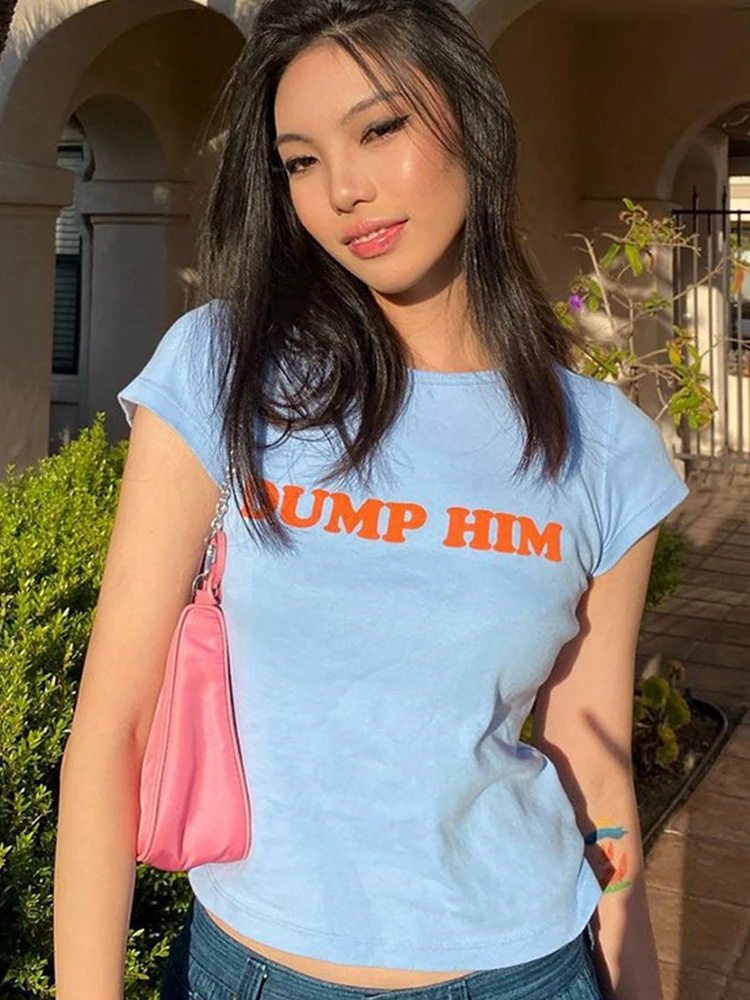 Cute Aesthetics Letter Print Blue Baby Tees Y2K Streetwear O-neck Short Sleeve Crop Tops Women Fashion 2022 Slim
Cute Aesthetics Letter Print Blue Baby Tees Y2K Streetwear O-neck Short Sleeve Crop Tops Women Fashion 2022 Slim