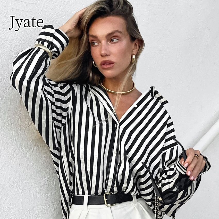 Jyate Striped Pure Cotton Women's Shirt Spring And Autumn Long Sleeve Loose Shirts Female Fashion Lapel Tops Women's Clothes
Jyate Striped Pure Cotton Women's Shirt Spring And Autumn Long Sleeve Loose Shirts Female Fashion Lapel Tops Women's Clothes