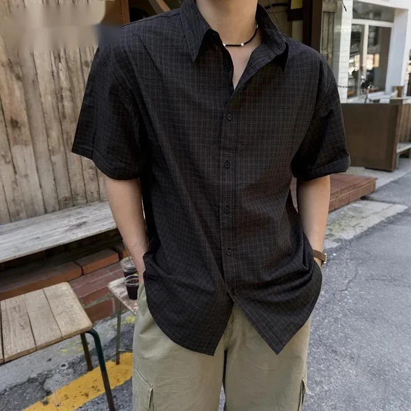 Old Money Style Plaid Short Sleeve Men's Shirt 2026 Summer Loose Casual Blouse Korean Trendy Single Breasted Top 9X3FVT
Old Money Style Plaid Short Sleeve Men's Shirt 2026 Summer Loose Casual Blouse Korean Trendy Single Breasted Top 9X3FVT