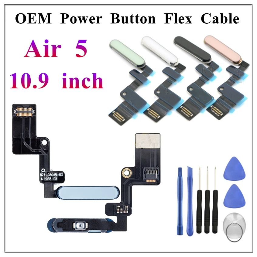 1Pcs OEM Power Button On Off Swicth Flex Cable Replacement For iPad Air 5 2022 Air5 10.9 Inch Repair Parts
1Pcs OEM Power Button On Off Swicth Flex Cable Replacement For iPad Air 5 2022 Air5 10.9 Inch Repair Parts