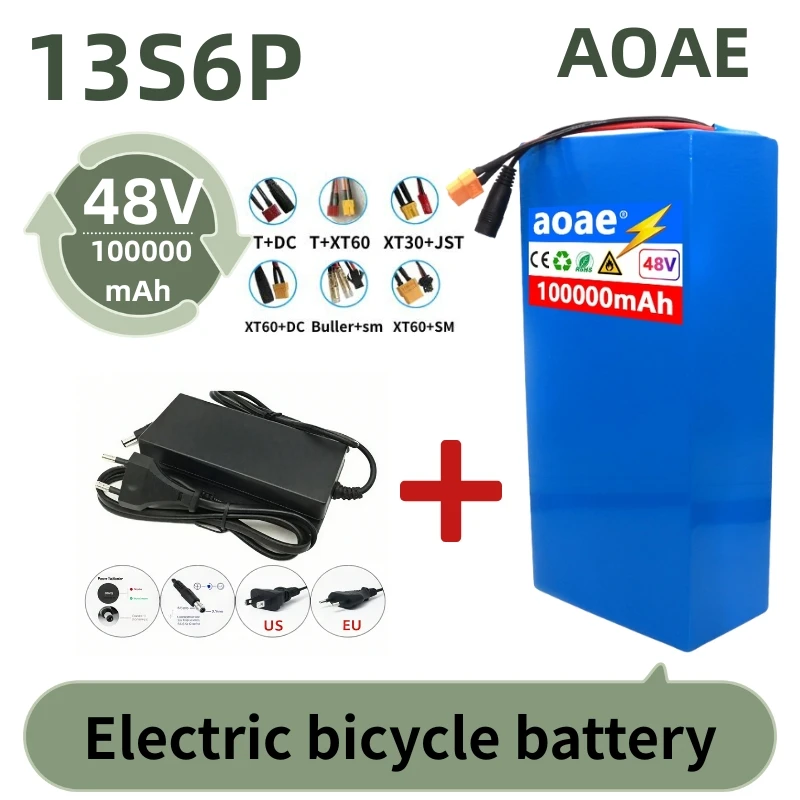 13S6P 48V 100Ah 18650 Lithium Battery Pack 1000W High Power 54.6V built-in 30A BMS for outdoor power tool backup battery
13S6P 48V 100Ah 18650 Lithium Battery Pack 1000W High Power 54.6V built-in 30A BMS for outdoor power tool backup battery