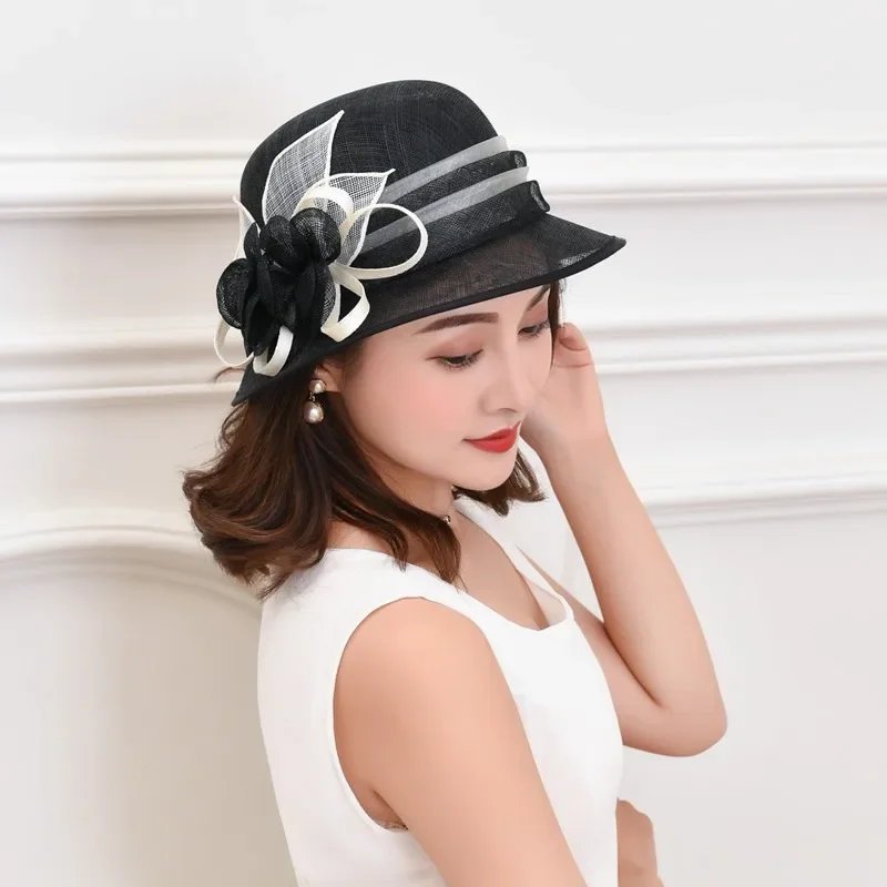 Party Socialite Fedoras Women Deby Race Chic Fascinator Cocktail Cloche Hat Bride Wedding Headwear Lady Church Sinamay Top Cap
Party Socialite Fedoras Women Deby Race Chic Fascinator Cocktail Cloche Hat Bride Wedding Headwear Lady Church Sinamay Top Cap