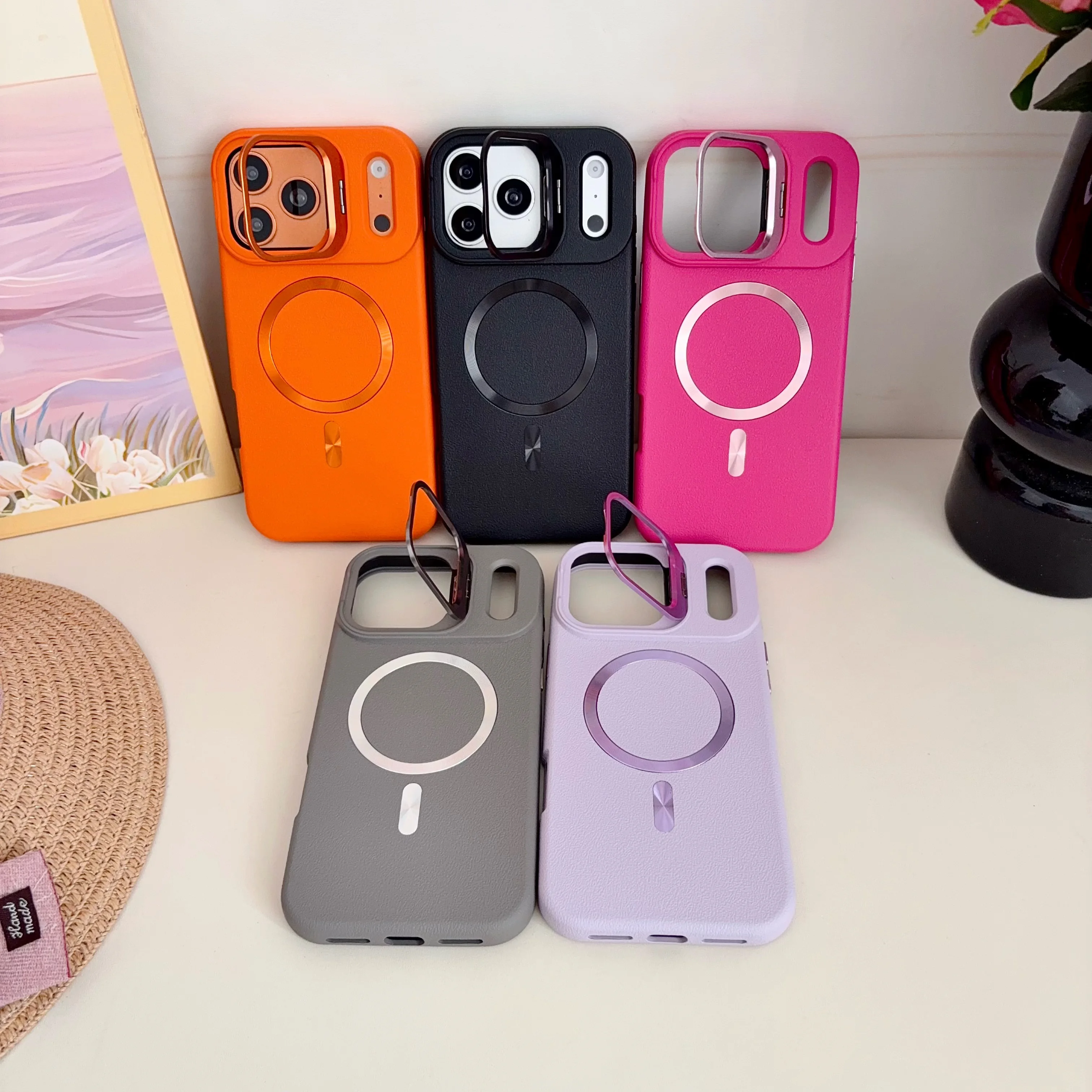 Leather Wireless Charging Magnetic Phone Case For iPhone 17 Pro Max 16 15 14 13 12, Slim Matte Lens Camera Kickstand Cover Funda
Leather Wireless Charging Magnetic Phone Case For iPhone 17 Pro Max 16 15 14 13 12, Slim Matte Lens Camera Kickstand Cover Funda