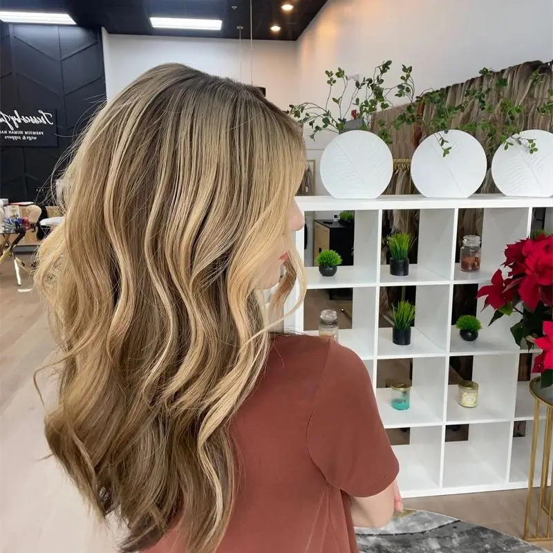 Fashion Wig Ombre Honey Blonde Highlight Brown Lace Front Wigs Wave Wig for White Black Women Heat Resistant Synthetic Lace Wig
Fashion Wig Ombre Honey Blonde Highlight Brown Lace Front Wigs Wave Wig for White Black Women Heat Resistant Synthetic Lace Wig