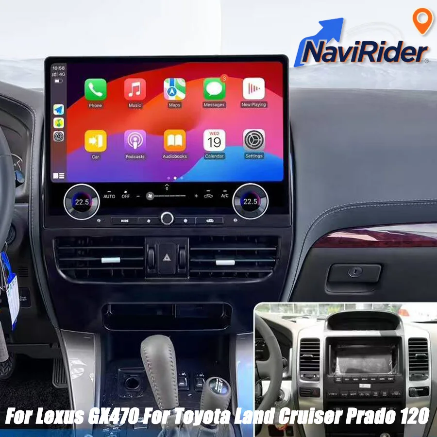 16.8" Android Multimedia Player For Lexus GX470 For Toyota Land Cruiser Prado 120 LC120 2002-2009 Car Carplay Stereo Navigation
16.8" Android Multimedia Player For Lexus GX470 For Toyota Land Cruiser Prado 120 LC120 2002-2009 Car Carplay Stereo Navigation