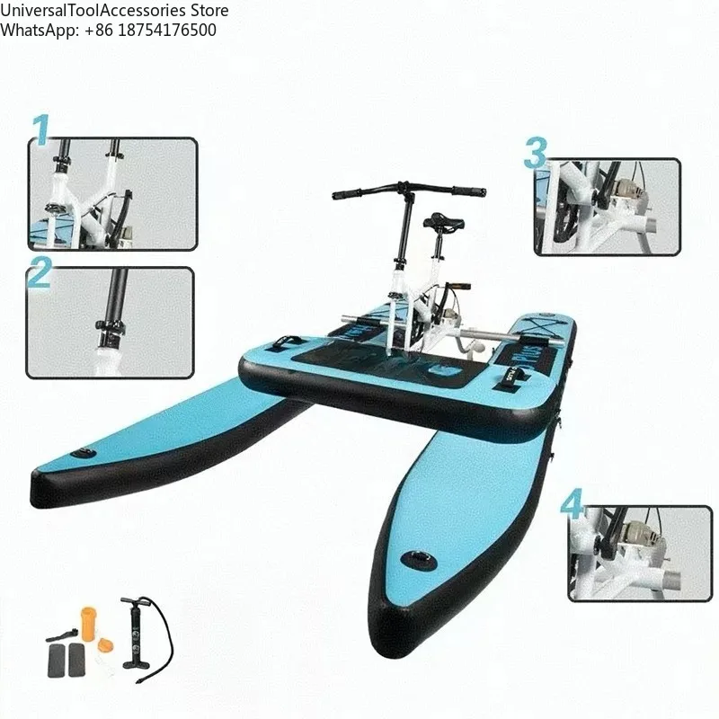 Single water bicycle Inflatable pontoon water cycling bicycle Leisure bicycle Wading products Commercial
Single water bicycle Inflatable pontoon water cycling bicycle Leisure bicycle Wading products Commercial