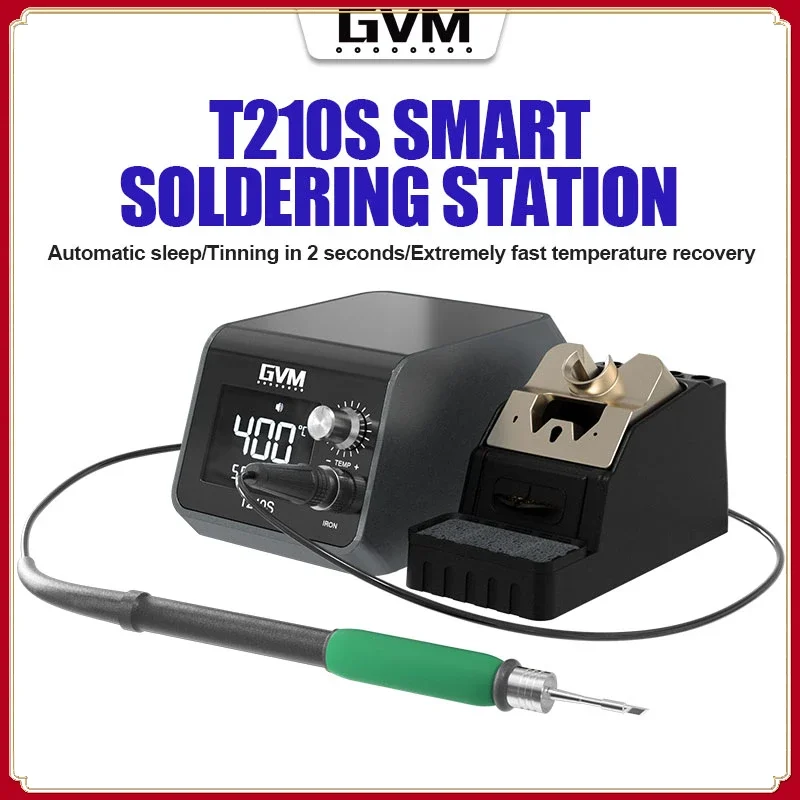 GVM T210S Smart Soldering Station Automatic Sleep,Tinning in 2 Seconds,LCD display For Mobile Phone and Electronic Repair
GVM T210S Smart Soldering Station Automatic Sleep,Tinning in 2 Seconds,LCD display For Mobile Phone and Electronic Repair