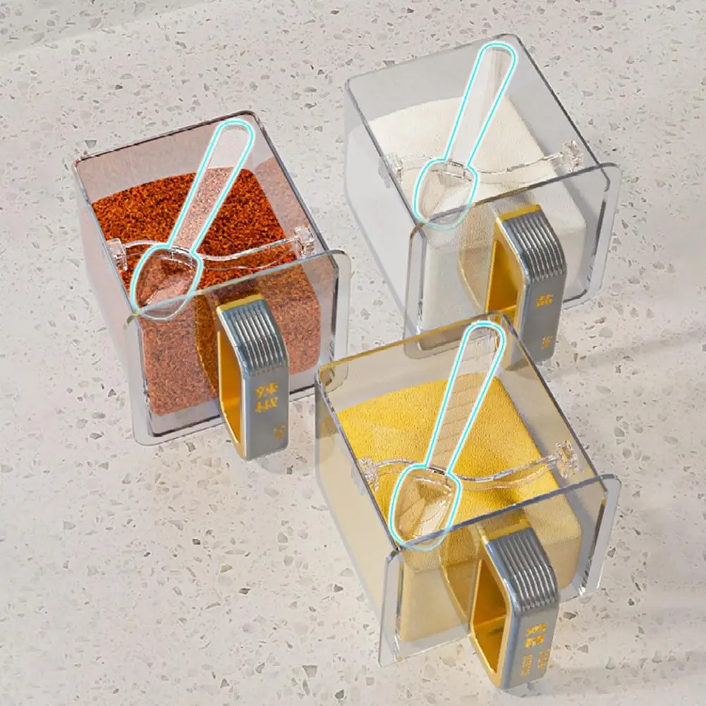 Wall Hanging Spice Box Seasoning Box Moisture-sealed Freshness Container Wall-mounted Partitioned Spice Jar Organizer
Wall Hanging Spice Box Seasoning Box Moisture-sealed Freshness Container Wall-mounted Partitioned Spice Jar Organizer
