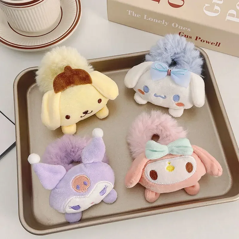 New Sanrio Hello Kitty Plush Doll Hair Scrunchie Cute Cartoon Kuromi Bun Rope Hair Ornament Girls Gifts Ponytail Clips Supplies
New Sanrio Hello Kitty Plush Doll Hair Scrunchie Cute Cartoon Kuromi Bun Rope Hair Ornament Girls Gifts Ponytail Clips Supplies