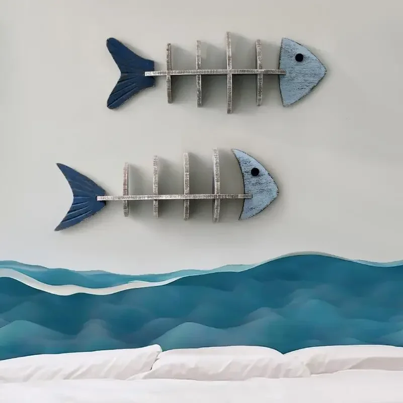 Mediterranean Style Wall Decor 3D Fishbone Shelf for Living Room Sturdy Wooden Wall Organizer Retro Fish-Shaped Wall Art
Mediterranean Style Wall Decor 3D Fishbone Shelf for Living Room Sturdy Wooden Wall Organizer Retro Fish-Shaped Wall Art