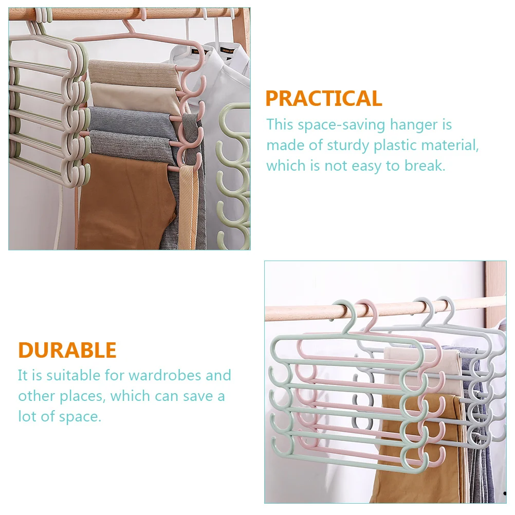 3pcs Space Saving Multi layer Clothes Hangers Wardrobe Pants ganizers Home Trousers Hangers Scarf Belt Tie Racks Plastic
3pcs Space Saving Multi layer Clothes Hangers Wardrobe Pants ganizers Home Trousers Hangers Scarf Belt Tie Racks Plastic