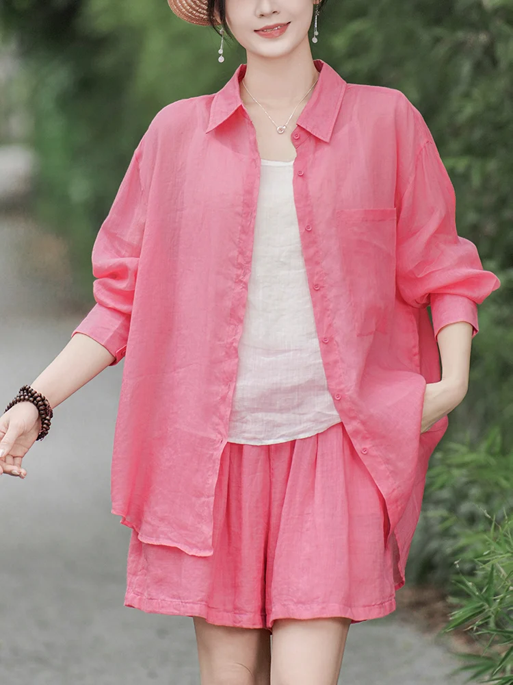 Loose Long Sleeve Collar Hemp Shirt Women's Outerwear Comfortable Breathable Summer Top Skin-friendly Fashion Style
Loose Long Sleeve Collar Hemp Shirt Women's Outerwear Comfortable Breathable Summer Top Skin-friendly Fashion Style