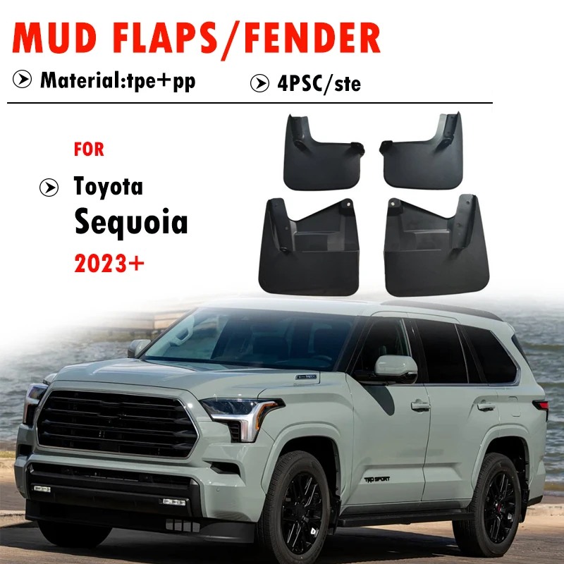 For Toyota Sequoia 2023 2024 2025 2026 Mudguard Fender Mud Flap Guards Splash Mudflaps Car Accessories Front Rear 4pcs
For Toyota Sequoia 2023 2024 2025 2026 Mudguard Fender Mud Flap Guards Splash Mudflaps Car Accessories Front Rear 4pcs