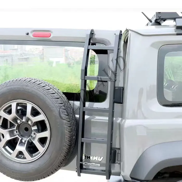 Off Road 4x4 Car Exterior Accessories Aluminum Tailgate Climbing Ladder for 2019+ Jimny JB64 JB74 Rear Door Extension Ladder
Off Road 4x4 Car Exterior Accessories Aluminum Tailgate Climbing Ladder for 2019+ Jimny JB64 JB74 Rear Door Extension Ladder