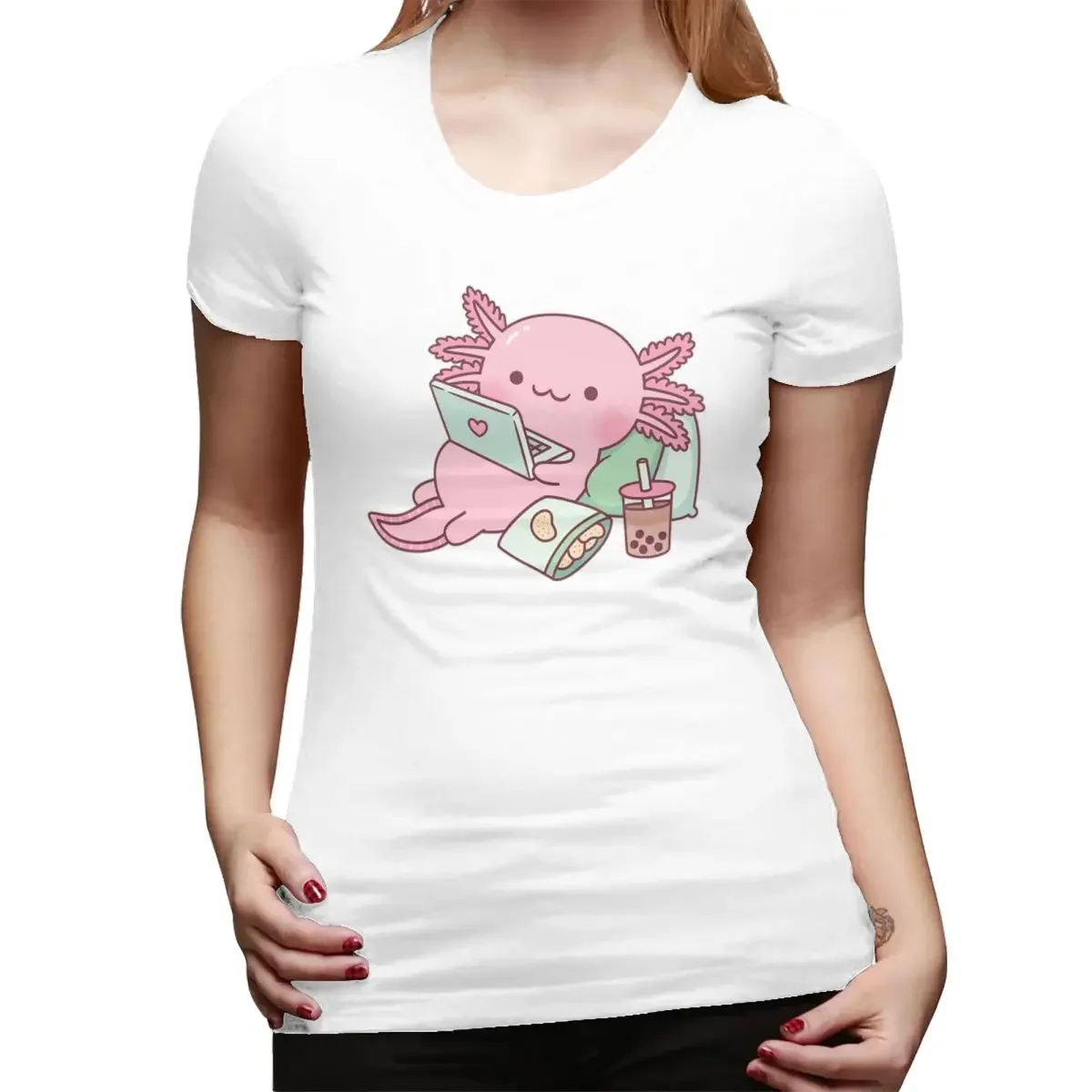 Cute Chilling Axolotl T-Shirt for Women Round Neck Streetwear T Shirts Women's Tees Short Summer Clothes Tops
Cute Chilling Axolotl T-Shirt for Women Round Neck Streetwear T Shirts Women's Tees Short Summer Clothes Tops
