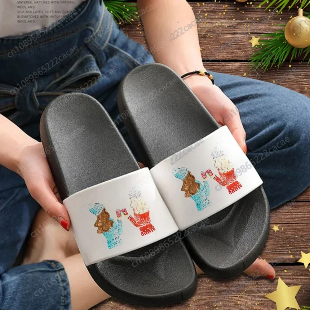 Female Beach Shoes Slippers for Woman Christmas Style Home Printed Slide Sandals Comfort Indoor Slippers Christmas Fashion
Female Beach Shoes Slippers for Woman Christmas Style Home Printed Slide Sandals Comfort Indoor Slippers Christmas Fashion