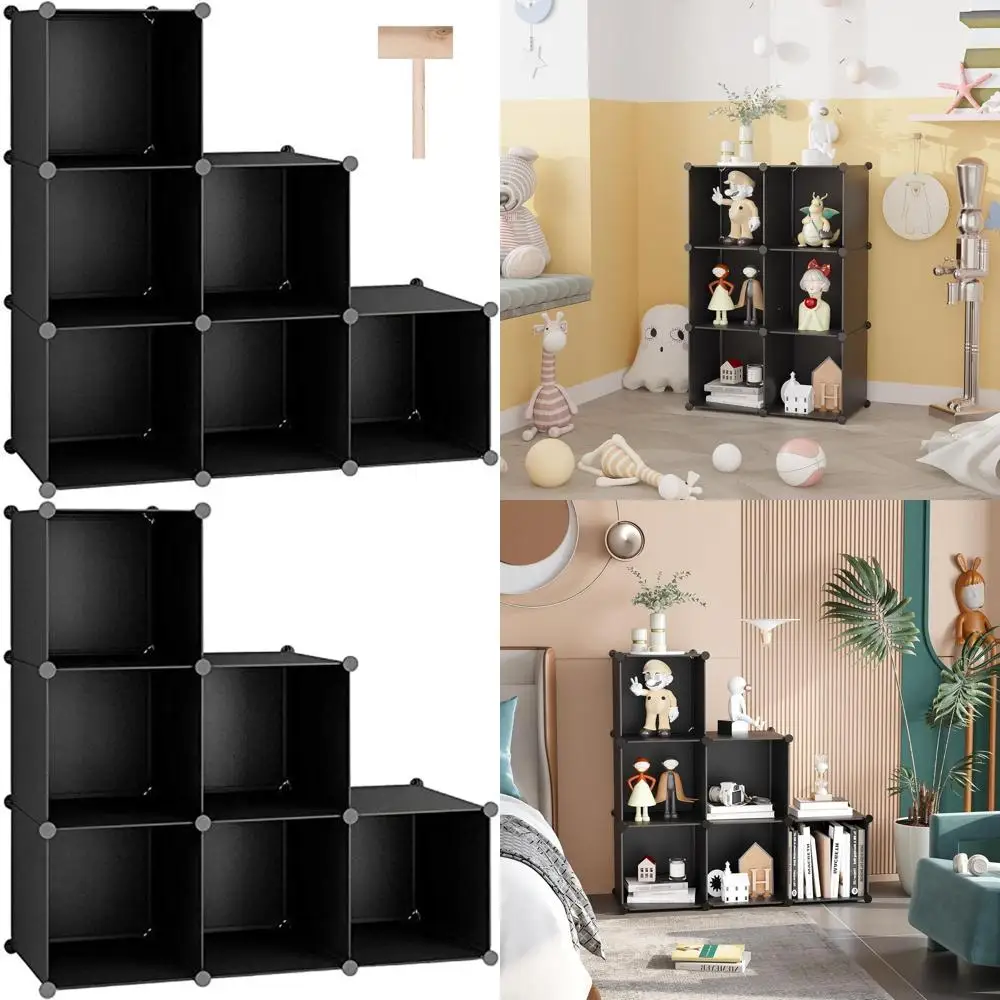 Модульные штабелируемые кубики для хранения, портативный органайзер для шкафа, пластиковые полки для домашнего гардероба, черный
Модульные штабелируемые кубики для хранения, портативный органайзер для шкафа, пластиковые полки для домашнего гардероба, черный