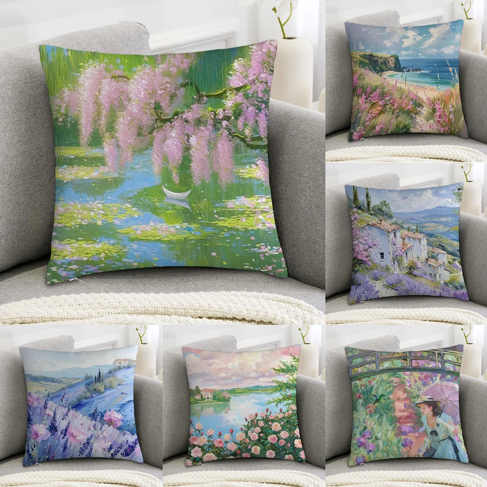 Claude Monet Retro Classic Oil Art Wildflower Pillow Case Sofa Decorative Home Double-sided Print Plush Throw Pillow Covers
Claude Monet Retro Classic Oil Art Wildflower Pillow Case Sofa Decorative Home Double-sided Print Plush Throw Pillow Covers