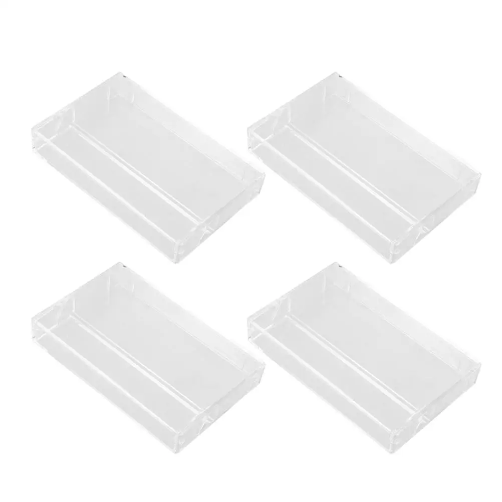 4 Pcs Tape Storage Box Retro Cassette Organizer Clear PP Audio Cases Protection Bulk Replacement
4 Pcs Tape Storage Box Retro Cassette Organizer Clear PP Audio Cases Protection Bulk Replacement