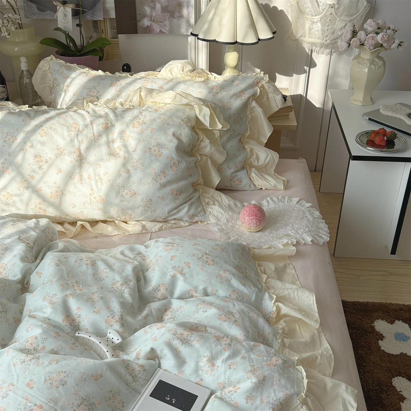 Pure Cotton Fledding Set Quartet Dr ternoon Tea Small Flower Pure Cotton Four-Piece Bedding Set Bed eet Cover Du...
Pure Cotton Fledding Set Quartet Dr ternoon Tea Small Flower Pure Cotton Four-Piece Bedding Set Bed eet Cover Du...