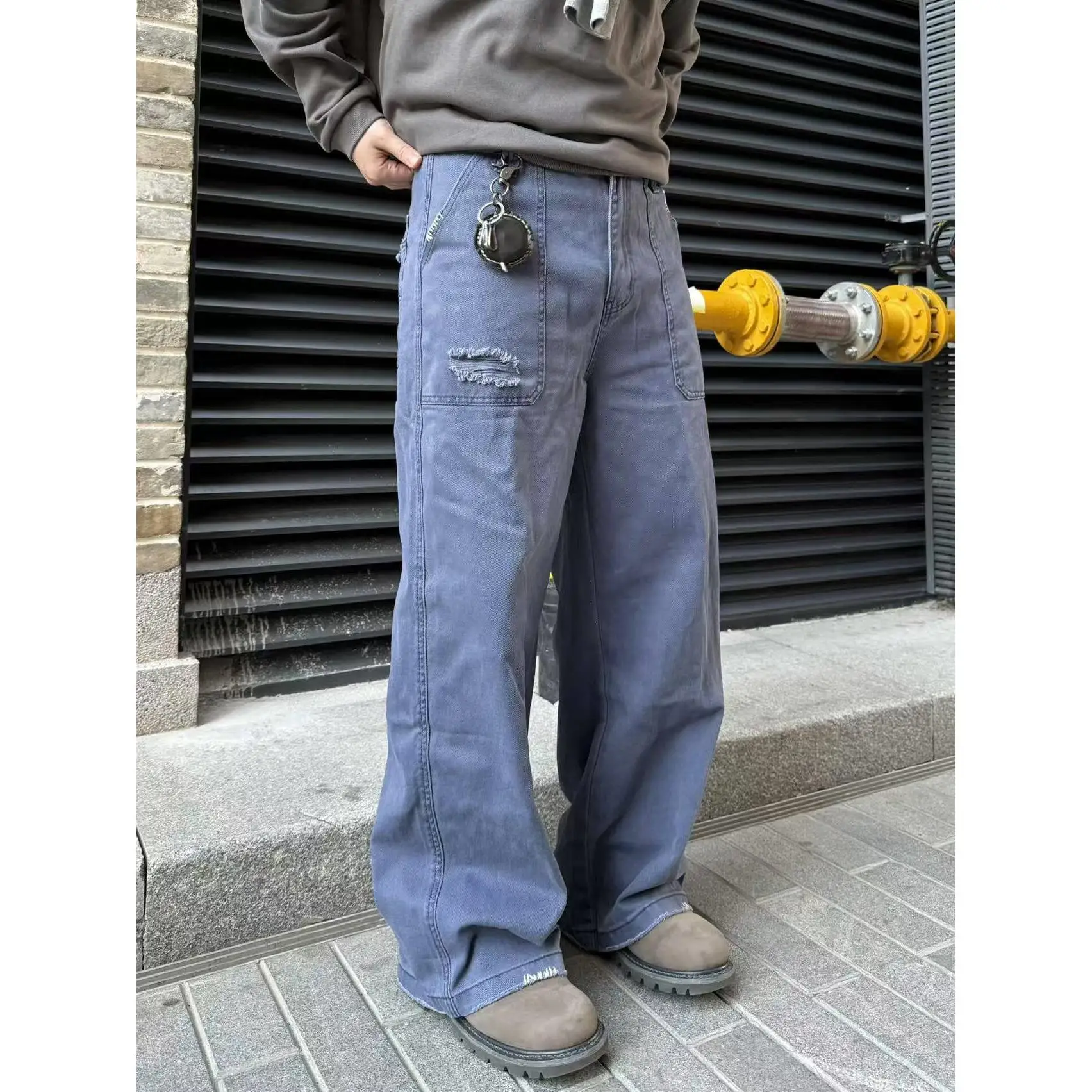 American Retro Casual Straight Leg Workwear Jeans Men's Spring Autumn Cleanfit Loose French Work Pants Men
American Retro Casual Straight Leg Workwear Jeans Men's Spring Autumn Cleanfit Loose French Work Pants Men