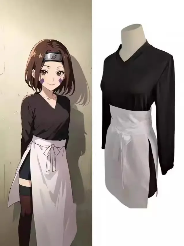 Anime Nohara Rin Cosplay Costume Ninja Black Long Sleeves Tops Skirt Apron Uniform Wig Adult Woman Sexy Carnival Halloween Suit
Anime Nohara Rin Cosplay Costume Ninja Black Long Sleeves Tops Skirt Apron Uniform Wig Adult Woman Sexy Carnival Halloween Suit