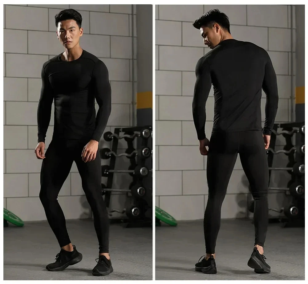 Men Compression Sportswear Suit Elastic Training Sports Yoga Sets Workout Jogging Fitness Clothing Tracksuit Pants Sporting2pcs
Men Compression Sportswear Suit Elastic Training Sports Yoga Sets Workout Jogging Fitness Clothing Tracksuit Pants Sporting2pcs
