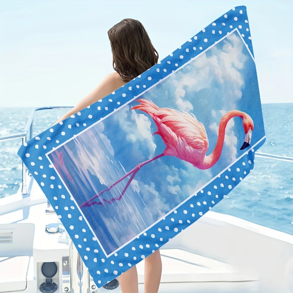 Aesthetic Flamingo Beach Towel 1Pc Microfiber 2D Flat Printed Sandproof Waterproof Cute Picnic Mat Swim Towel
Aesthetic Flamingo Beach Towel 1Pc Microfiber 2D Flat Printed Sandproof Waterproof Cute Picnic Mat Swim Towel