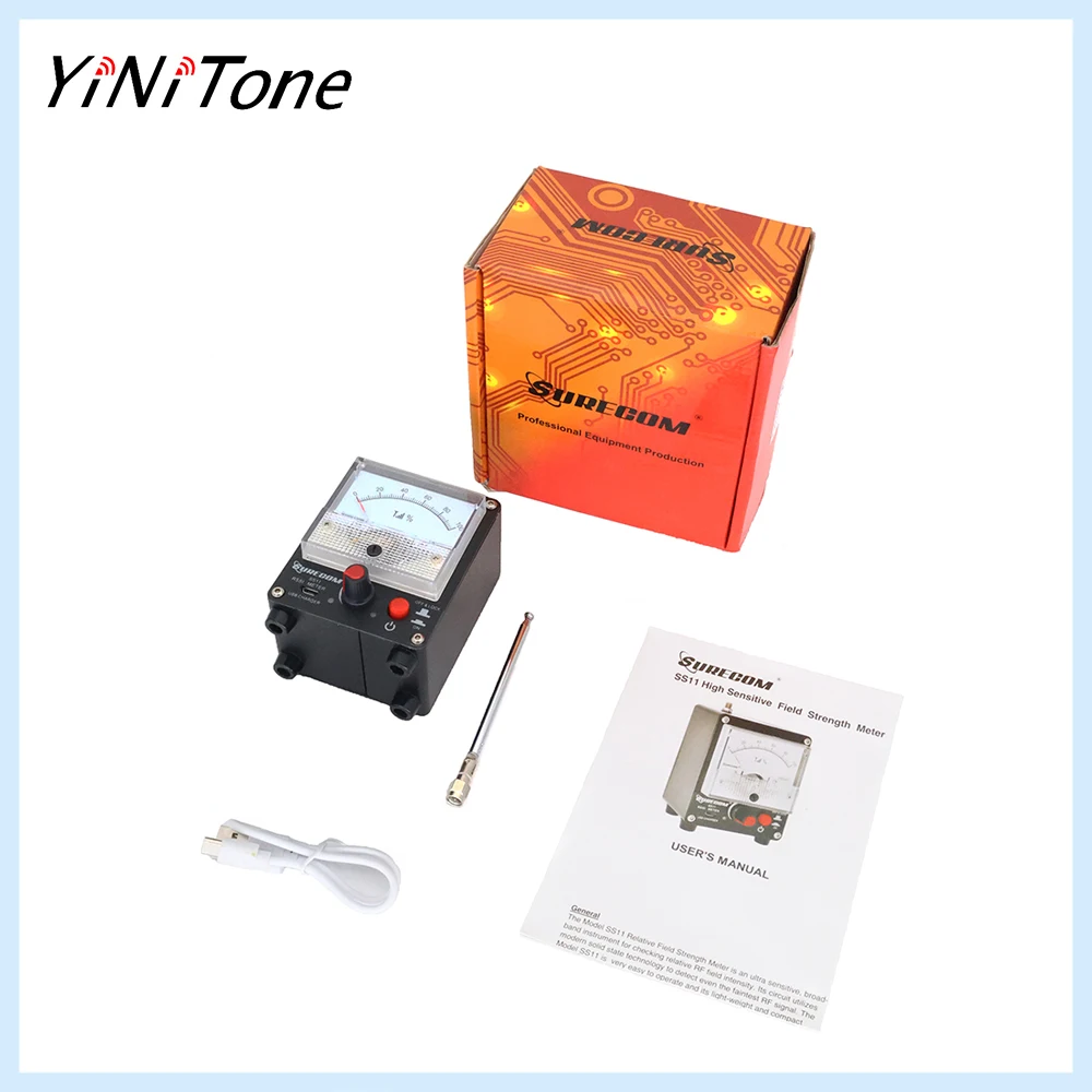SS11 Field Strength Power Tester 100KHz-3GHz - High Sensitivity, SMA Antenna, USB Charging, Portable
SS11 Field Strength Power Tester 100KHz-3GHz - High Sensitivity, SMA Antenna, USB Charging, Portable