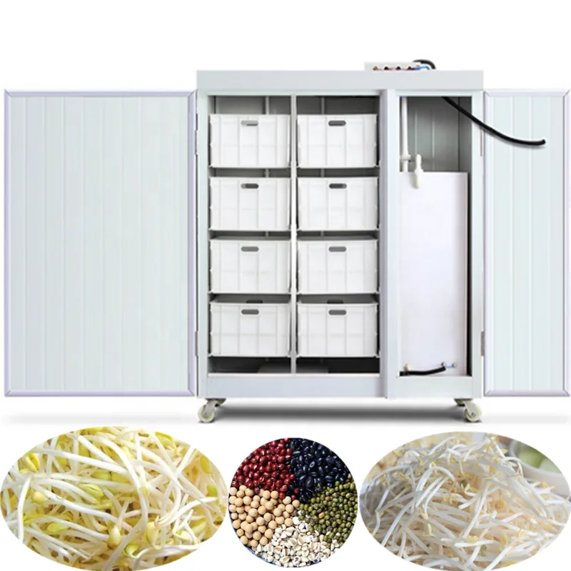 Commercial Automatic150KG/DAY Bean Product Processing Machinery Mung Soybean Germination Sprouting Bean Sprout Growing Machine
Commercial Automatic150KG/DAY Bean Product Processing Machinery Mung Soybean Germination Sprouting Bean Sprout Growing Machine