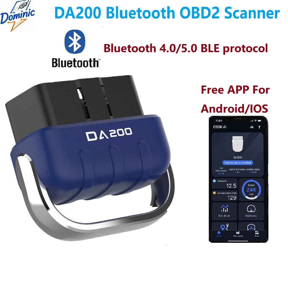 DA200 Bluetooth Auto OBD II Инструмент для чтения карт BLE Bluetooth 4.0/5.4 OBD2 Автомобильный диагностический сканер 25K80 Кодер неисправностей чипа Бесплатное приложение
DA200 Bluetooth Auto OBD II Инструмент для чтения карт BLE Bluetooth 4.0/5.4 OBD2 Автомобильный диагностический сканер 25K80 Кодер неисправностей чипа Бесплатное приложение