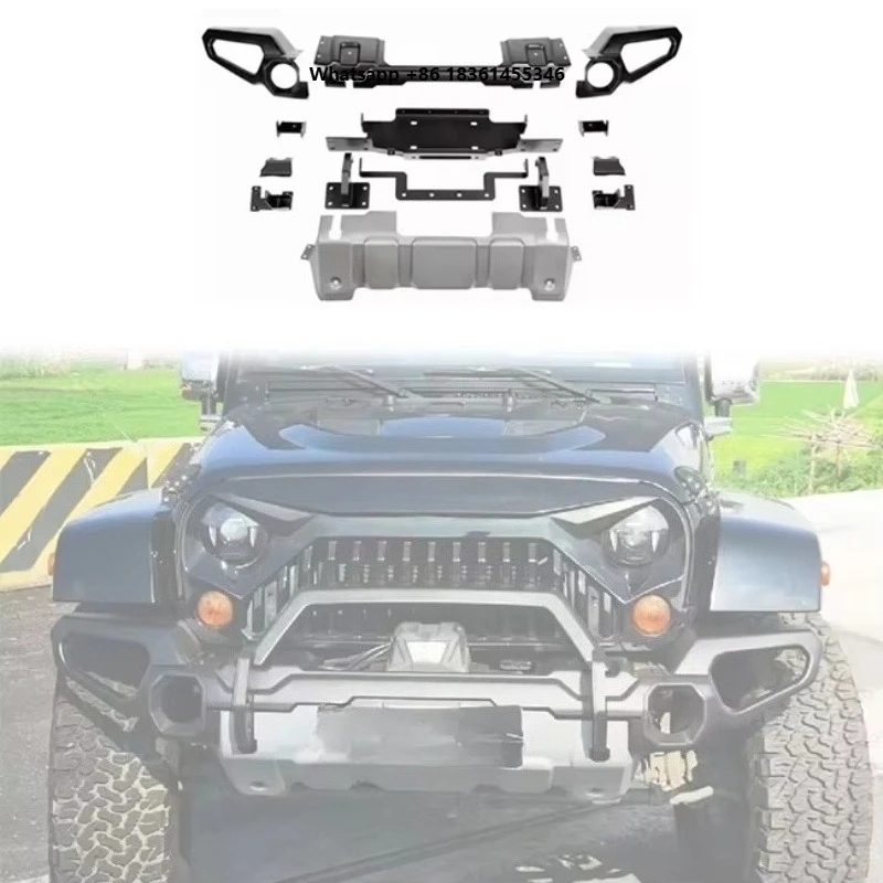For Wrangler JK 2007-2017 Car Offroad Accessories 4x4 Steel Front RR Bumper Upgrade
For Wrangler JK 2007-2017 Car Offroad Accessories 4x4 Steel Front RR Bumper Upgrade
