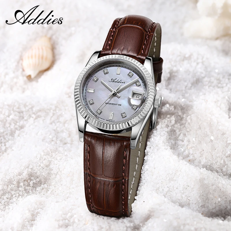 Addies Swiss Ronda 585 Czech rhinestones Women's Quartz Watch Sapphire Glass 5Bar Waterproof Watches Stainless Steel Lady Clock
Addies Swiss Ronda 585 Czech rhinestones Women's Quartz Watch Sapphire Glass 5Bar Waterproof Watches Stainless Steel Lady Clock