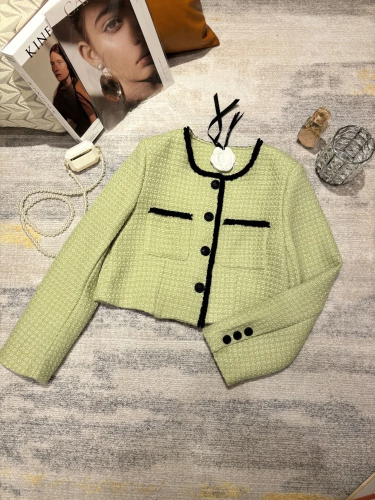 Pastel een Woven Tweed ort Quilted Jaet Women's Sle Ele Lady Top New Arrival Polyester Fiber round Ne Design
Pastel een Woven Tweed ort Quilted Jaet Women's Sle Ele Lady Top New Arrival Polyester Fiber round Ne Design