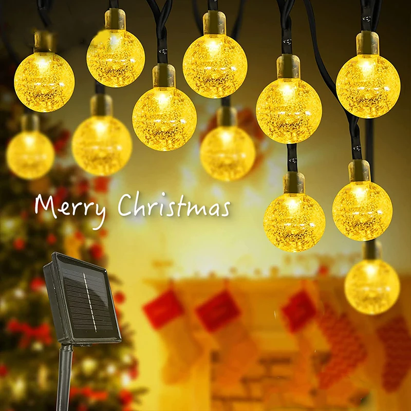 Солнечная сказочная лампа 5/7/12 м, солнечная уличная светодиодная хрустальная глобусная гирлянда для сада, свадьбы, Рождества, 2025, украшения для Рамадана
Солнечная сказочная лампа 5/7/12 м, солнечная уличная светодиодная хрустальная глобусная гирлянда для сада, свадьбы, Рождества, 2025, украшения для Рамадана