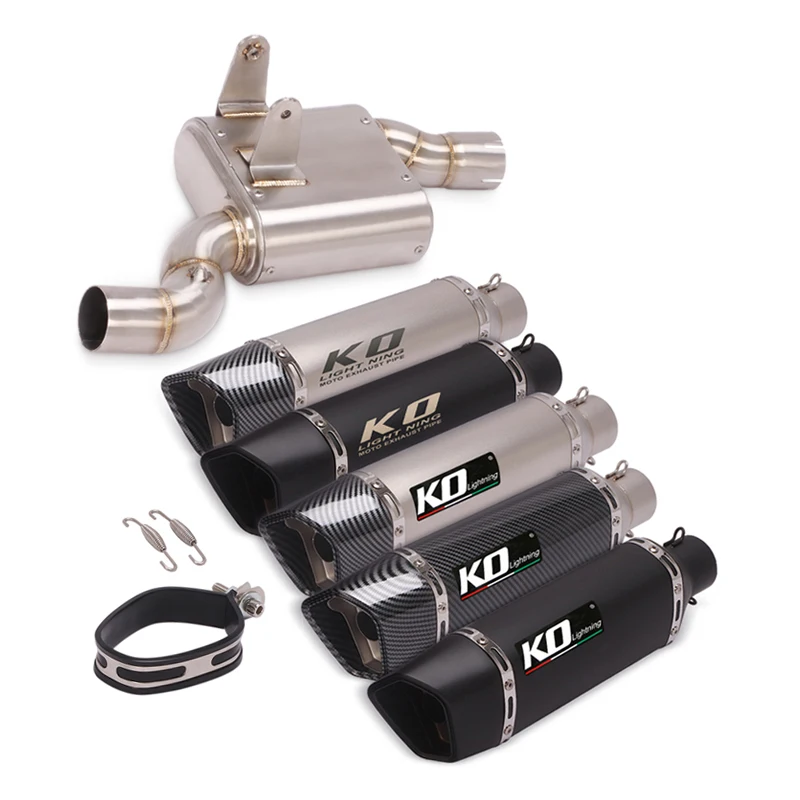 Motorcycle Exhaust Tail Mid Link Pipe Muffler For CFMOTO CLX-700 2020-2023 Slip On With DB Killer Stainless Steel White/Black
Motorcycle Exhaust Tail Mid Link Pipe Muffler For CFMOTO CLX-700 2020-2023 Slip On With DB Killer Stainless Steel White/Black