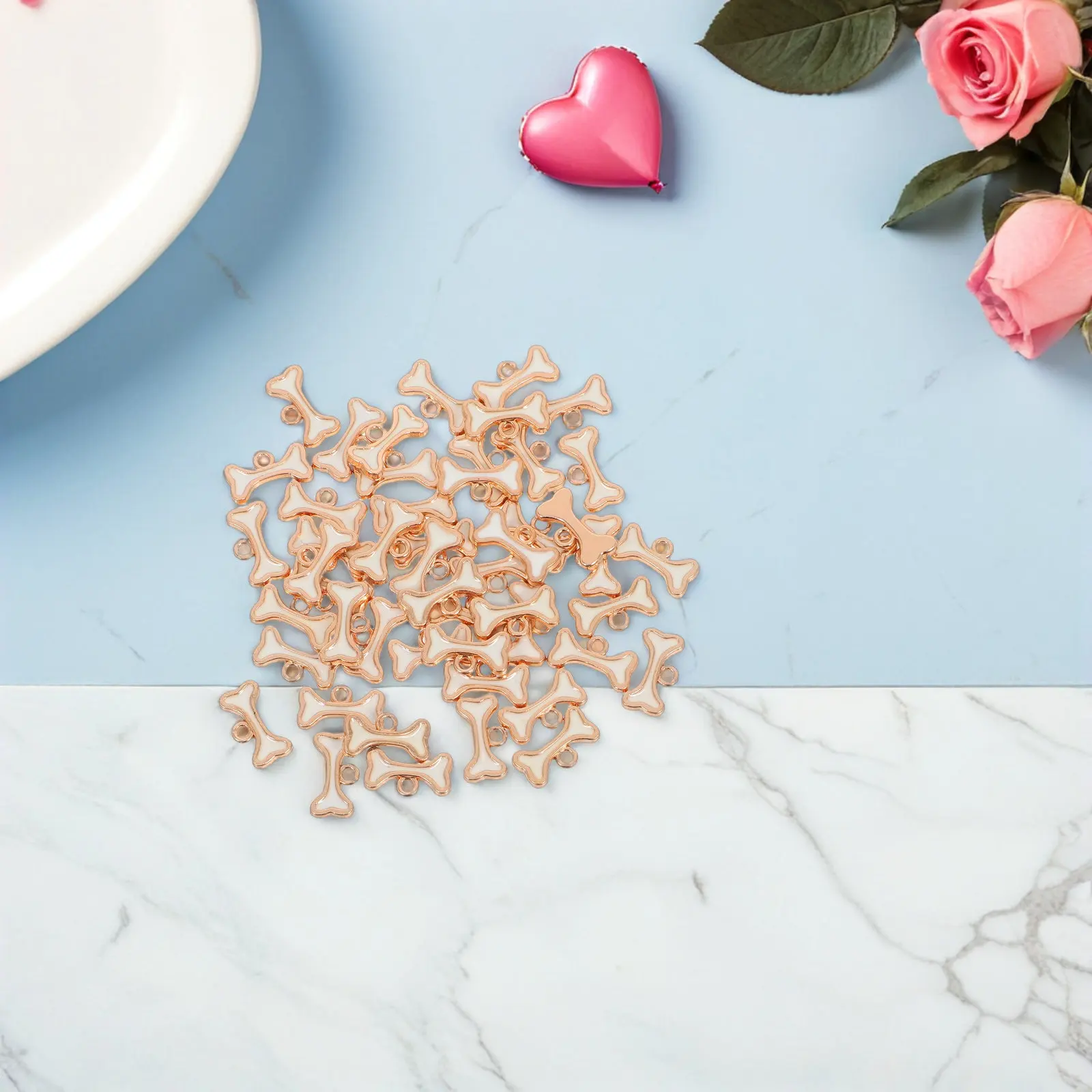 50Pcs Dog Bone Shaped Enamel Charms Metal Pet Jewelry Making Supplies DIY Keychain Bracelet Necklace Charms Dog Bone Charm
50Pcs Dog Bone Shaped Enamel Charms Metal Pet Jewelry Making Supplies DIY Keychain Bracelet Necklace Charms Dog Bone Charm