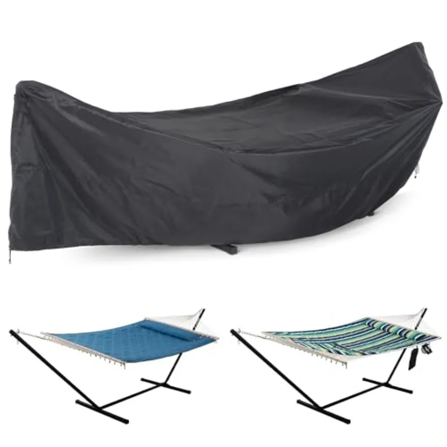 Heavy Duty Waterproof Hammock Cover for 12Feet Stand Premium PU Fabric with Windproof Buckle and Air Vents All-Weather Protecti
Heavy Duty Waterproof Hammock Cover for 12Feet Stand Premium PU Fabric with Windproof Buckle and Air Vents All-Weather Protecti